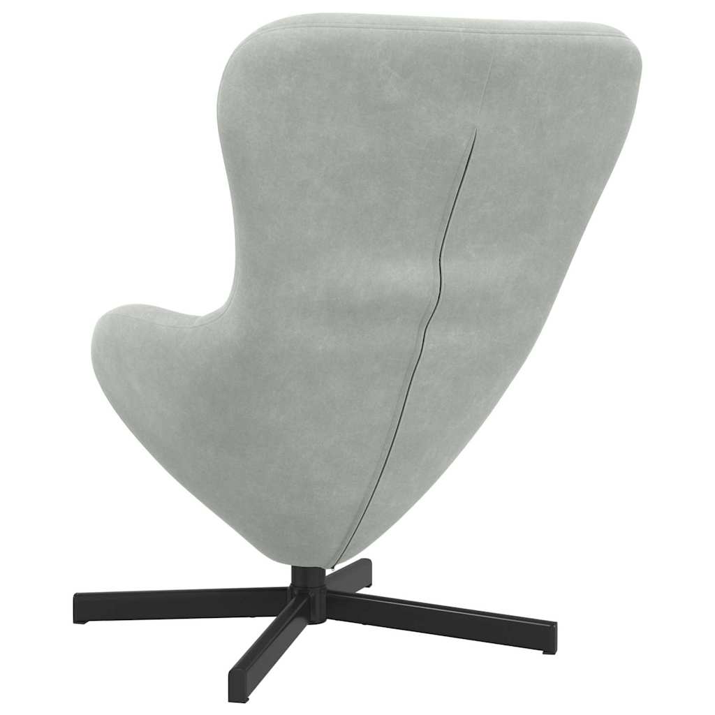 Poltrona uovo Grigio chiaro Velluto