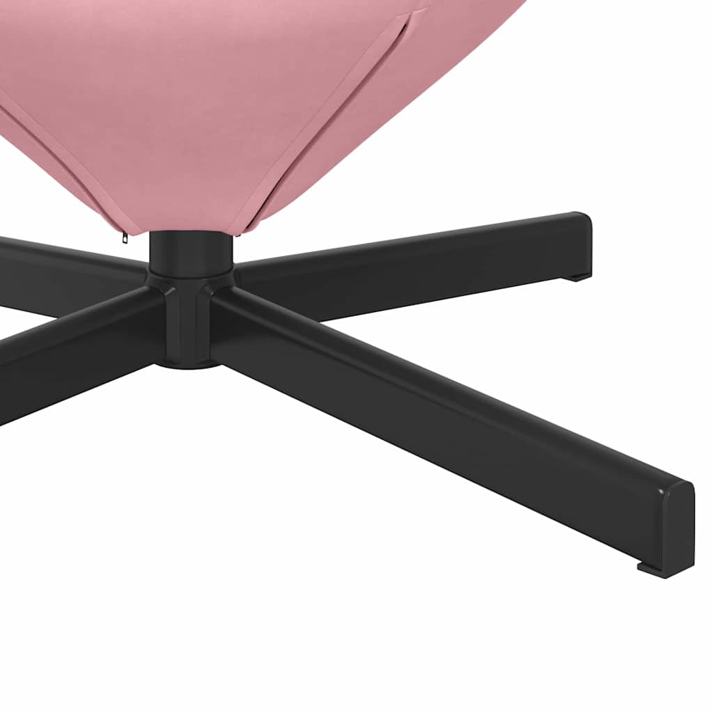 Poltrona uovo Rosa Velluto