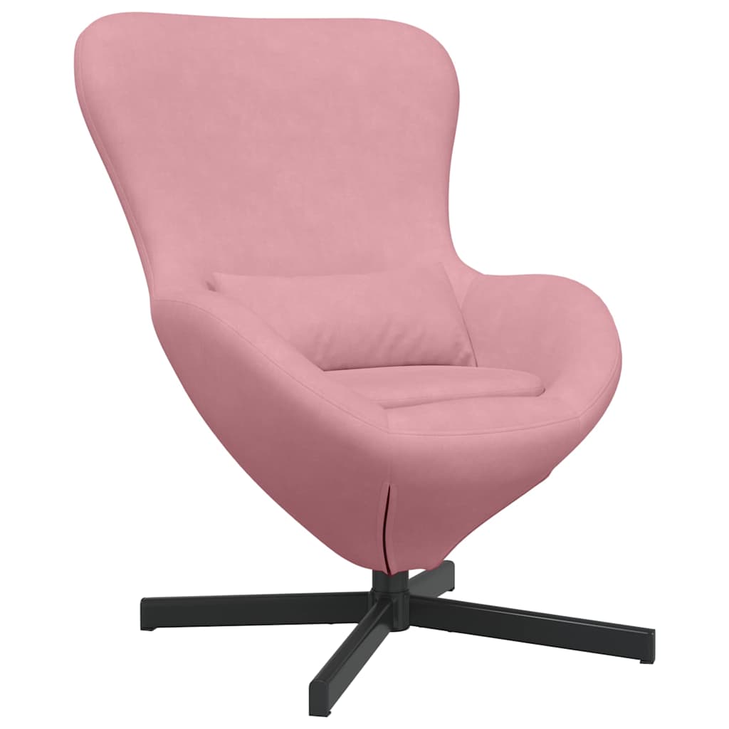 Poltrona uovo Rosa Velluto