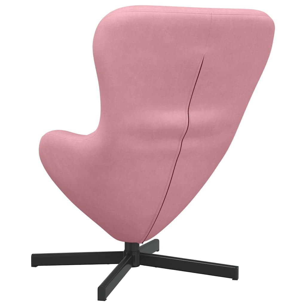 Poltrona uovo Rosa Velluto