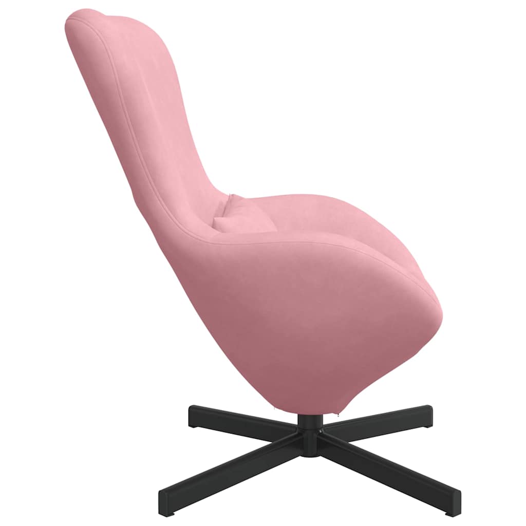 Poltrona uovo Rosa Velluto