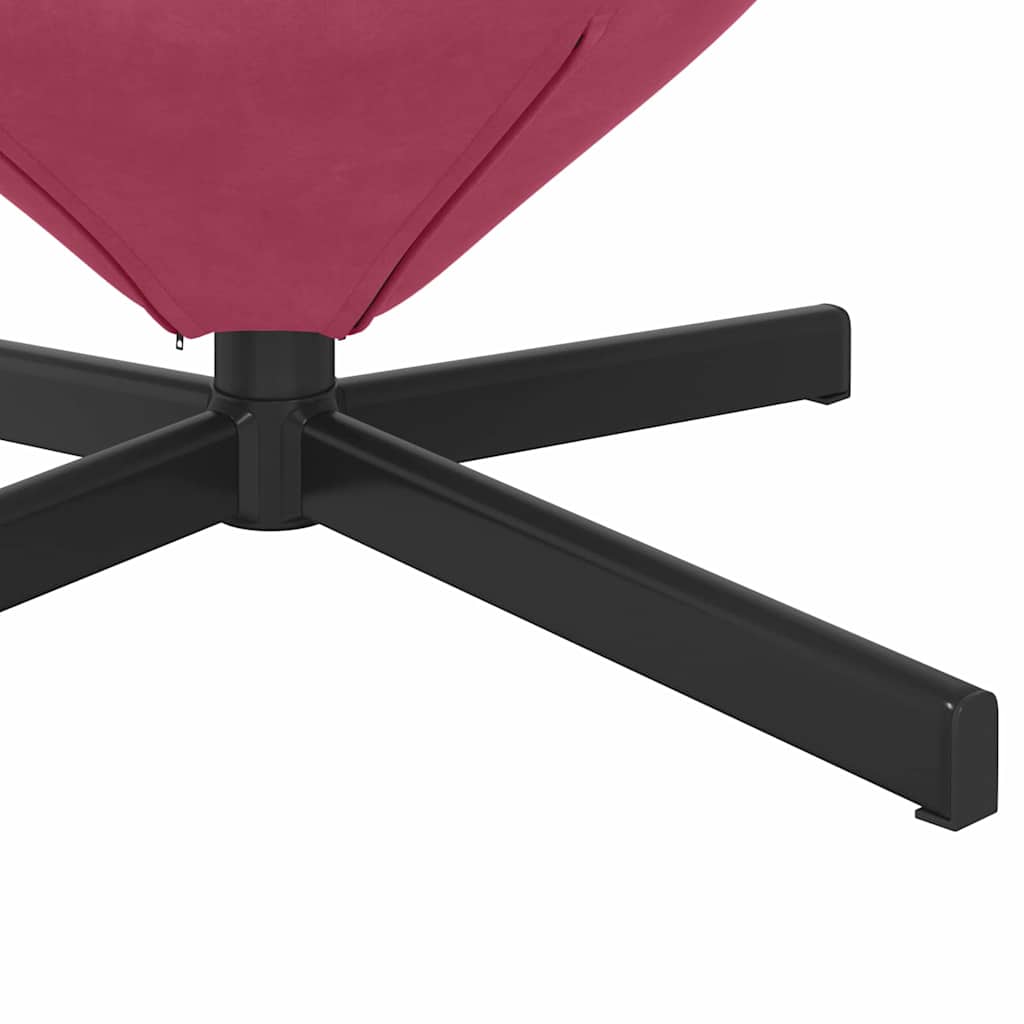 Poltrona uovo Rosso vino Velluto