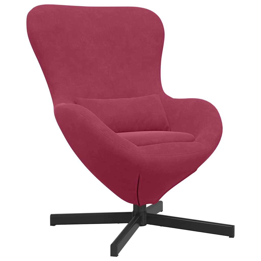 Poltrona uovo Rosso vino Velluto