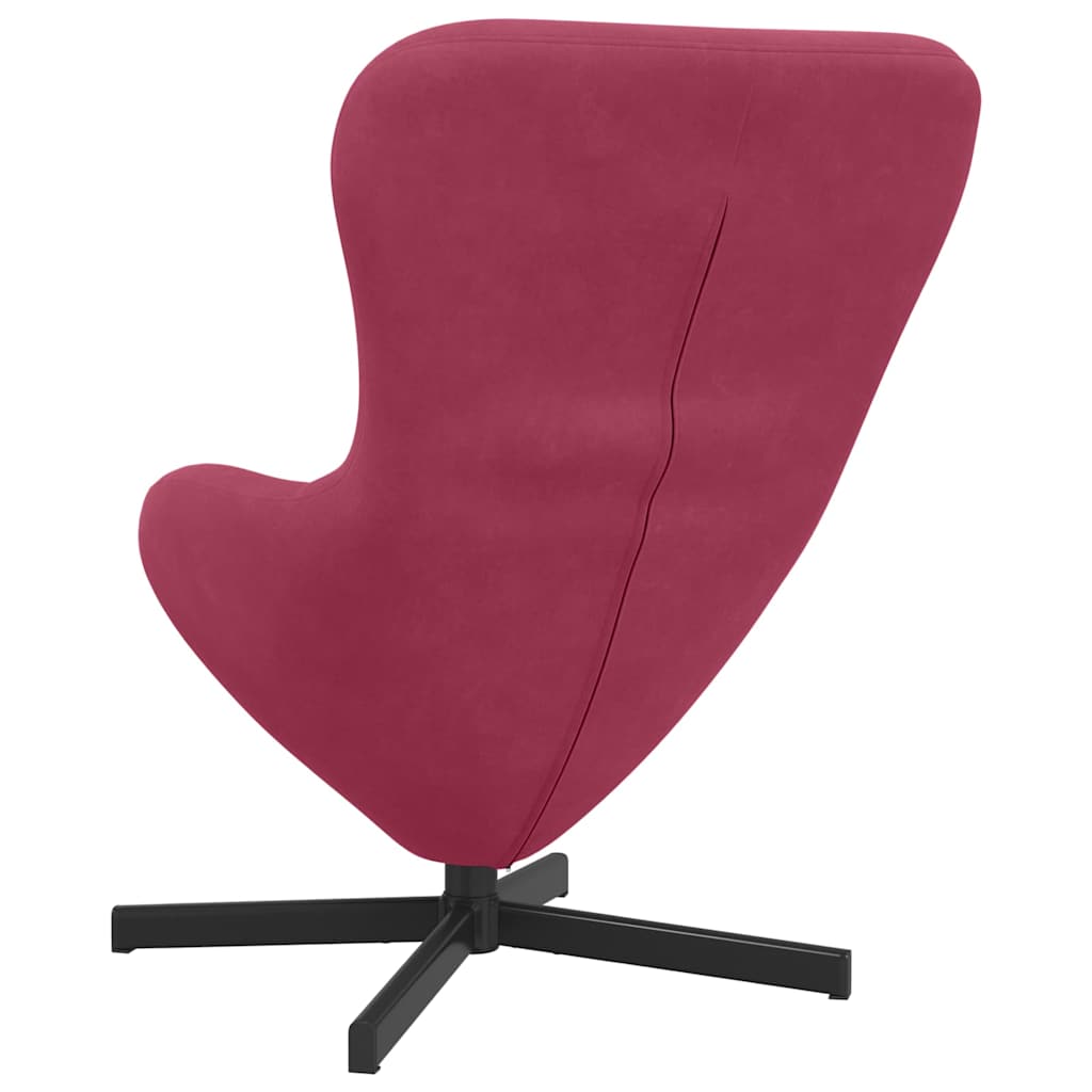 Poltrona uovo Rosso vino Velluto