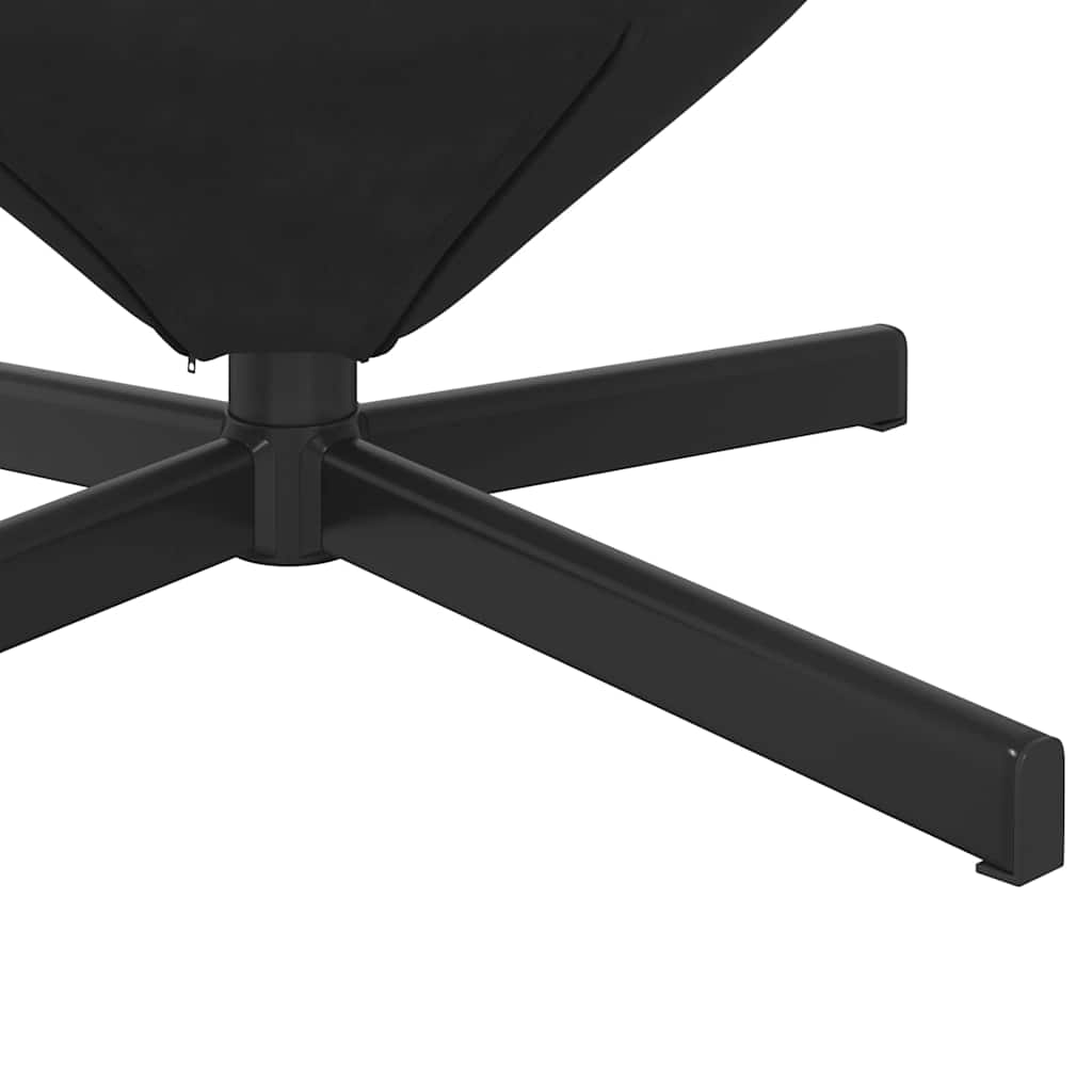 Poltrona uovo Nero Velluto