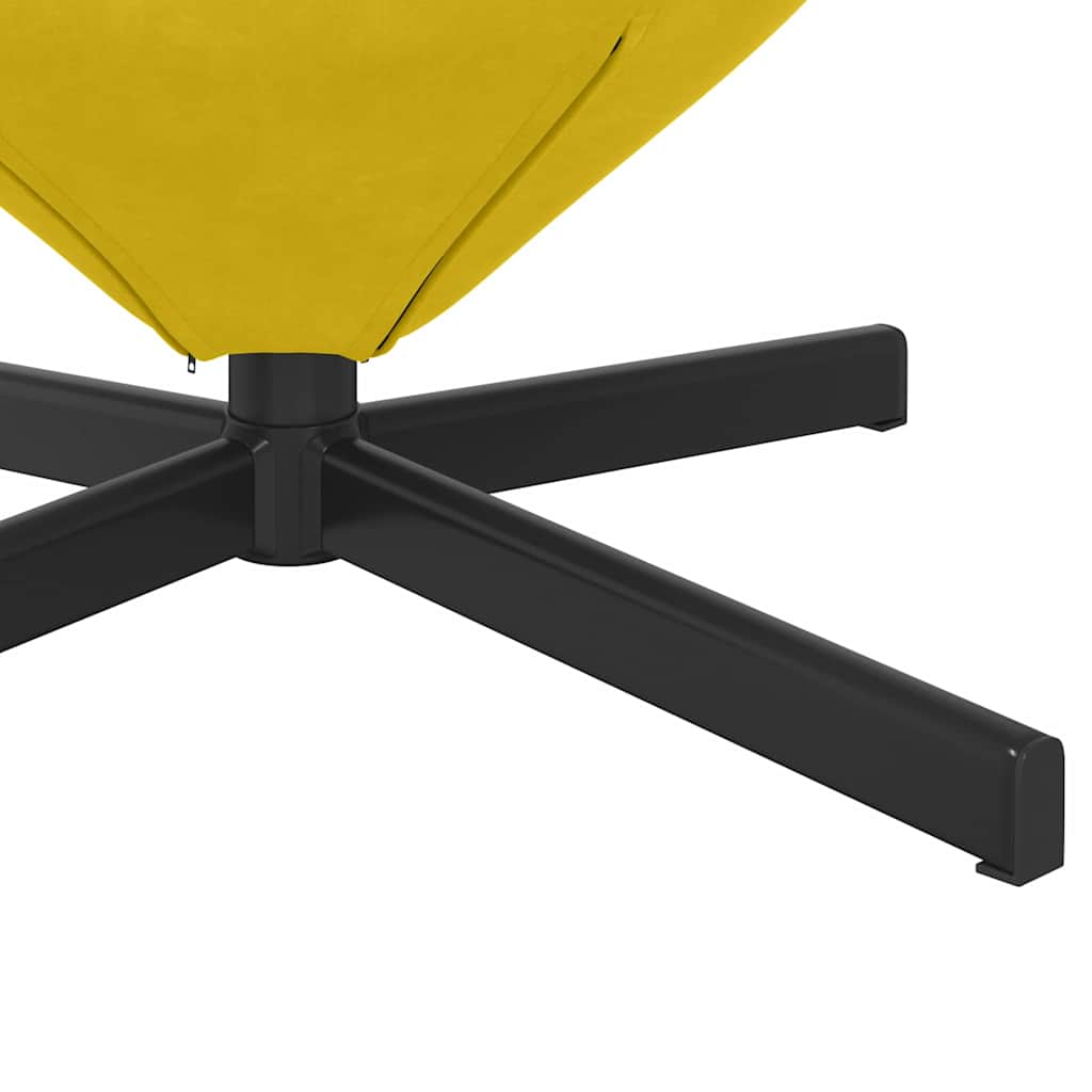 Poltrona uovo Giallo Velluto