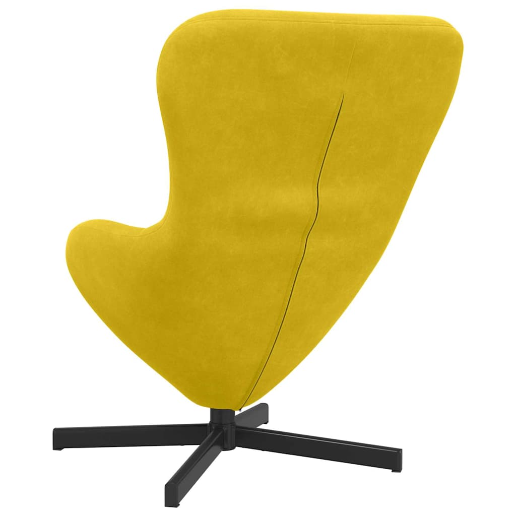 Poltrona uovo Giallo Velluto