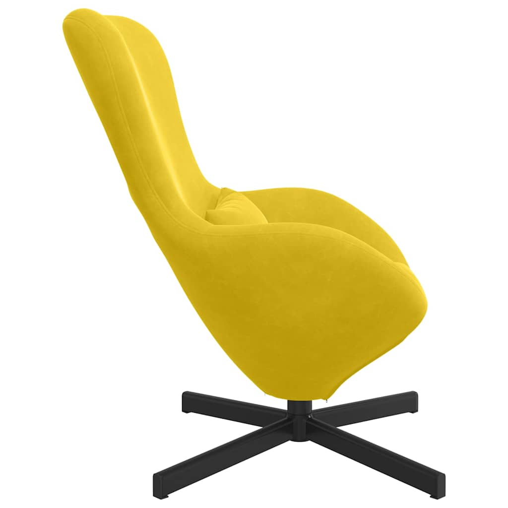 Poltrona uovo Giallo Velluto