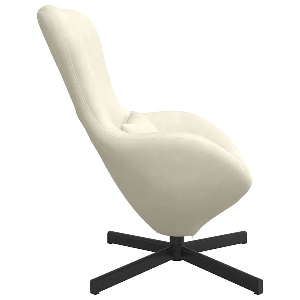 Poltrona uovo Crema Velluto