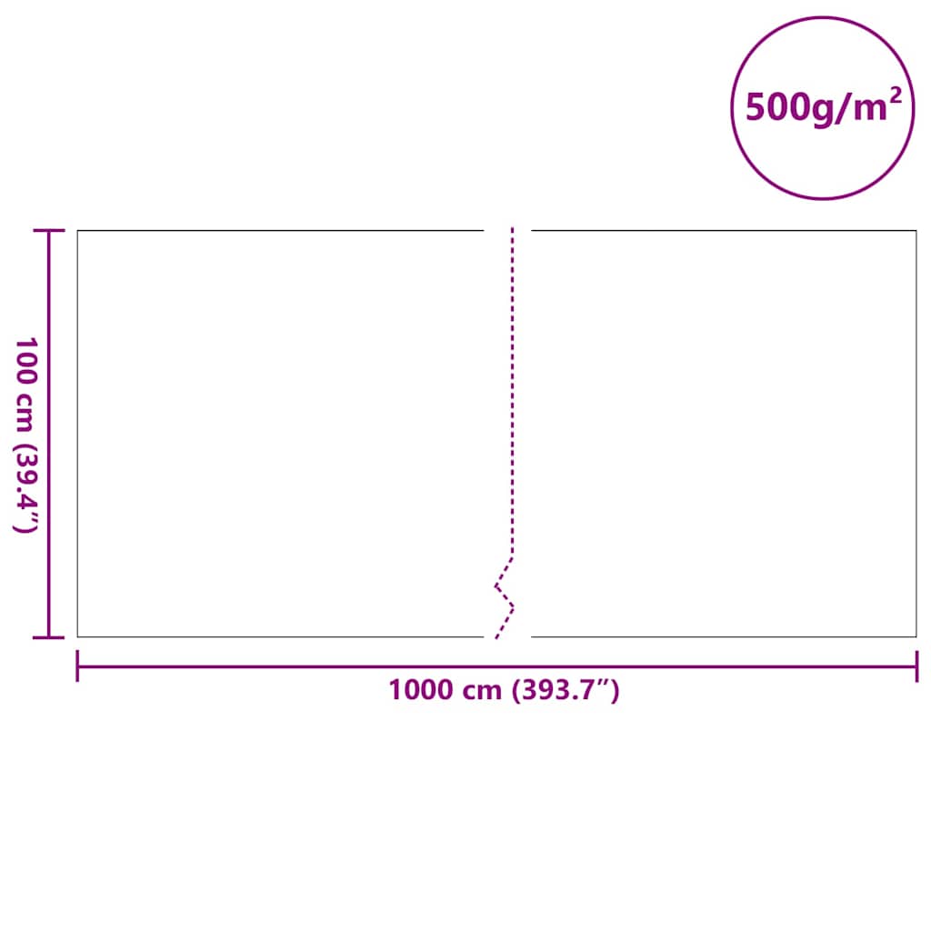 Tessuto per Laghetti 1 x 10 m Poliestere e Cotone Grigio