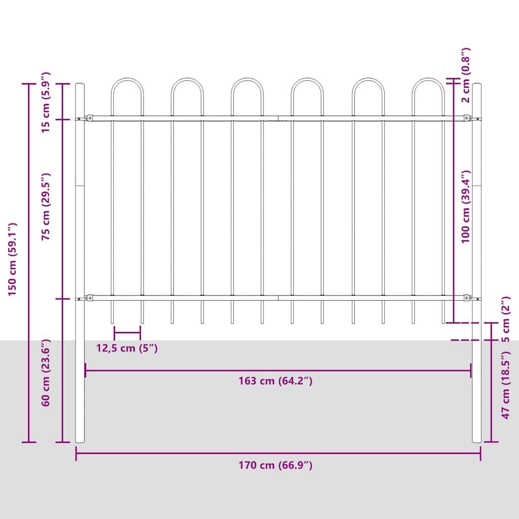 Recinzione per Giardino BOXTEL Bianco | homemem39