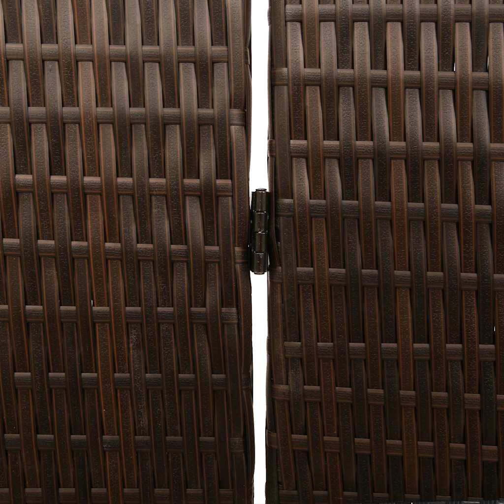 Divider per stanze Marrone 146 x 180 cm polyrattan
