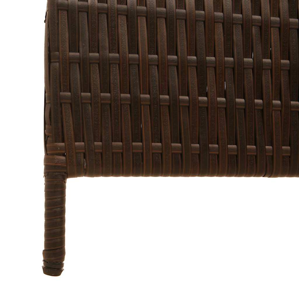 Divider per stanze Marrone 146 x 180 cm polyrattan