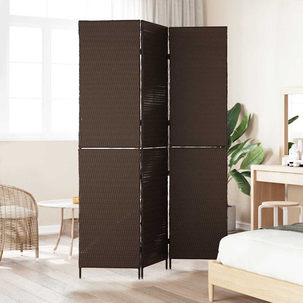 Divider per stanze Marrone 146 x 180 cm polyrattan