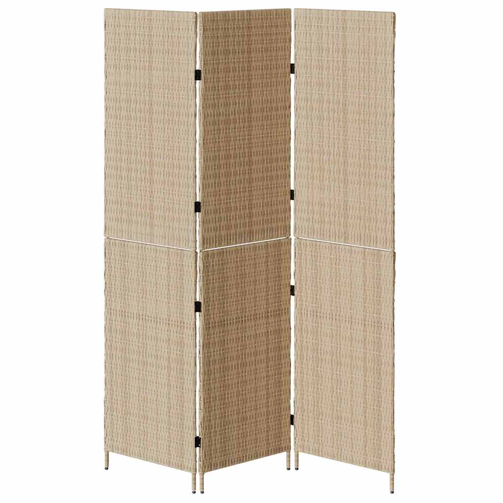 Divider per stanze Beige 147 x 180 cm polyrattan
