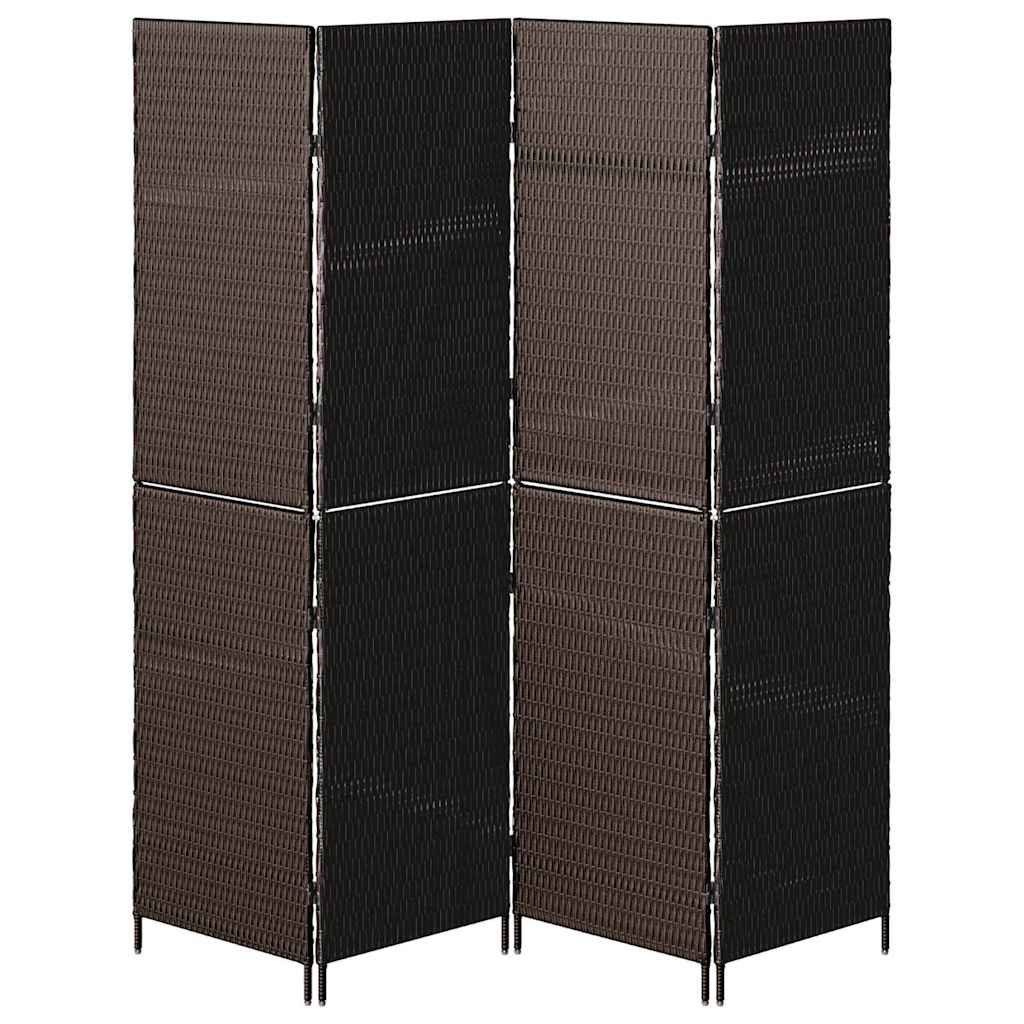 Divider per stanze Marrone 195 x 180 cm polyrattan