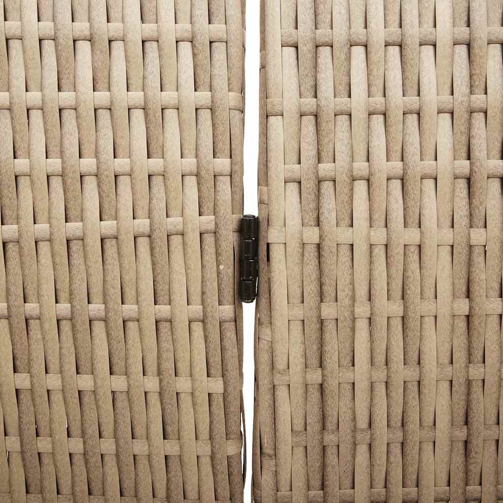 Divider per stanze Beige 242 x 180 cm polyrattan