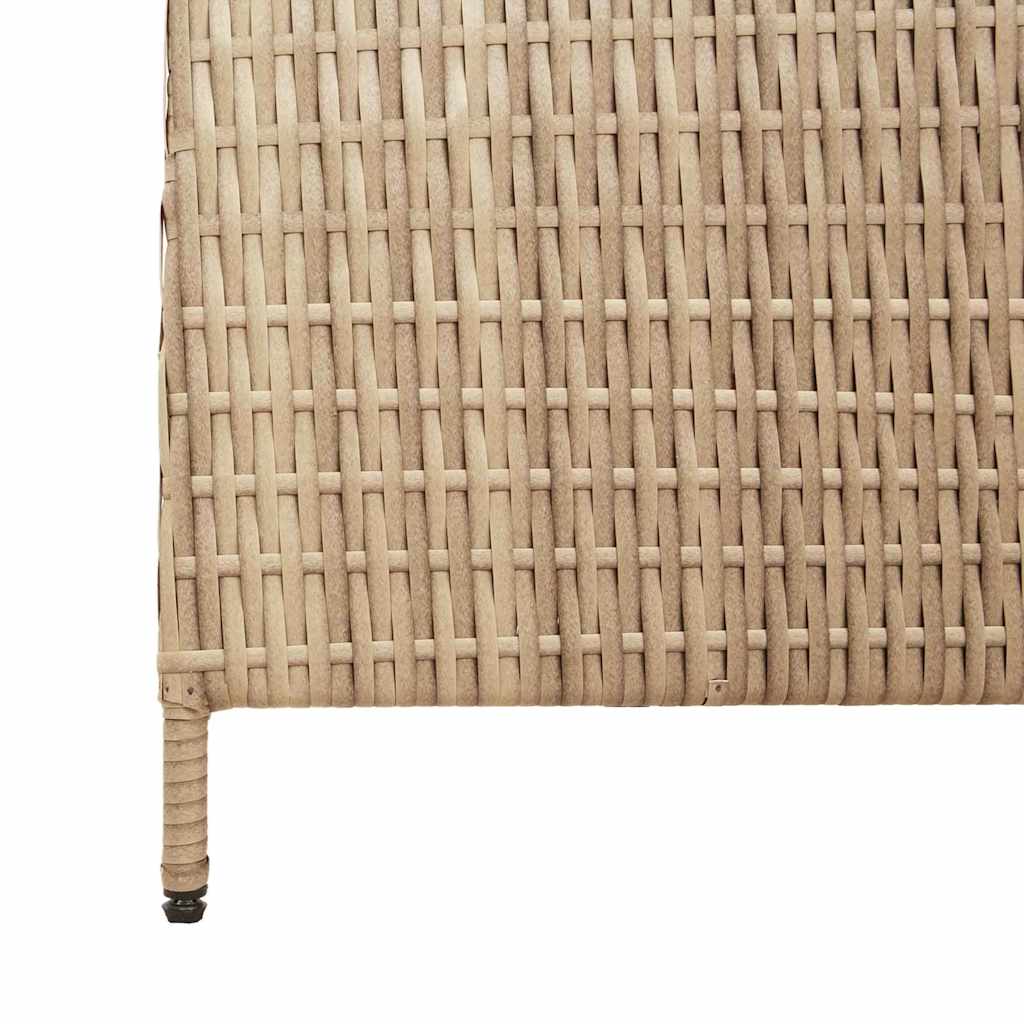 Divider per stanze Beige 242 x 180 cm polyrattan
