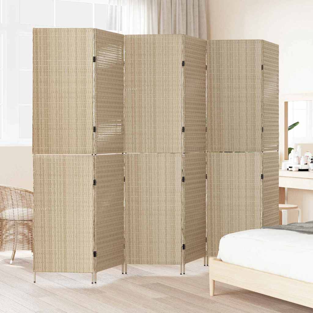 Divider per stanze Beige 292 x 180 cm polyrattan