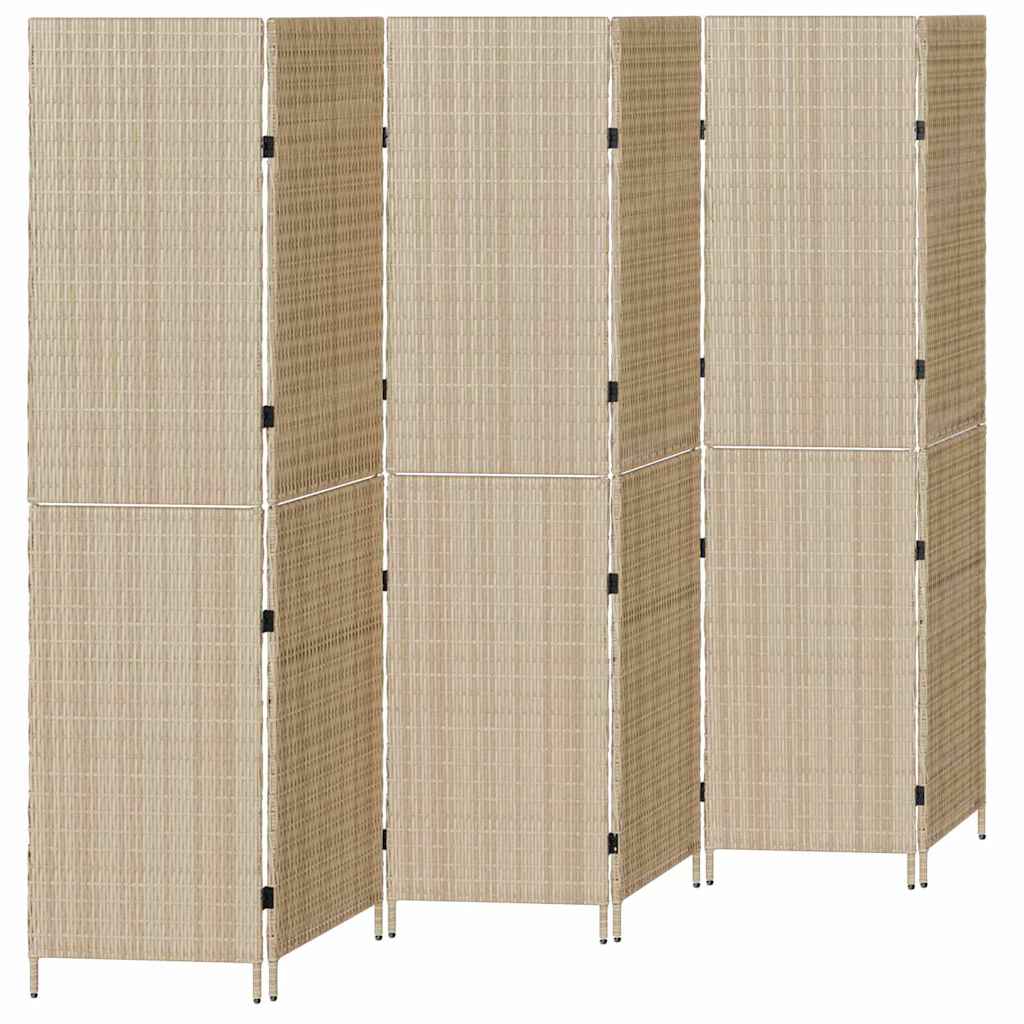 Divider per stanze Beige 292 x 180 cm polyrattan