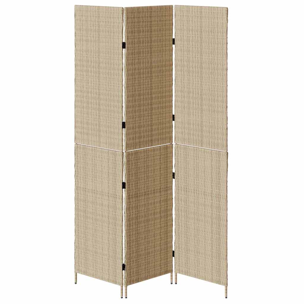 Divider per stanze Beige 146 x 200 cm polyrattan
