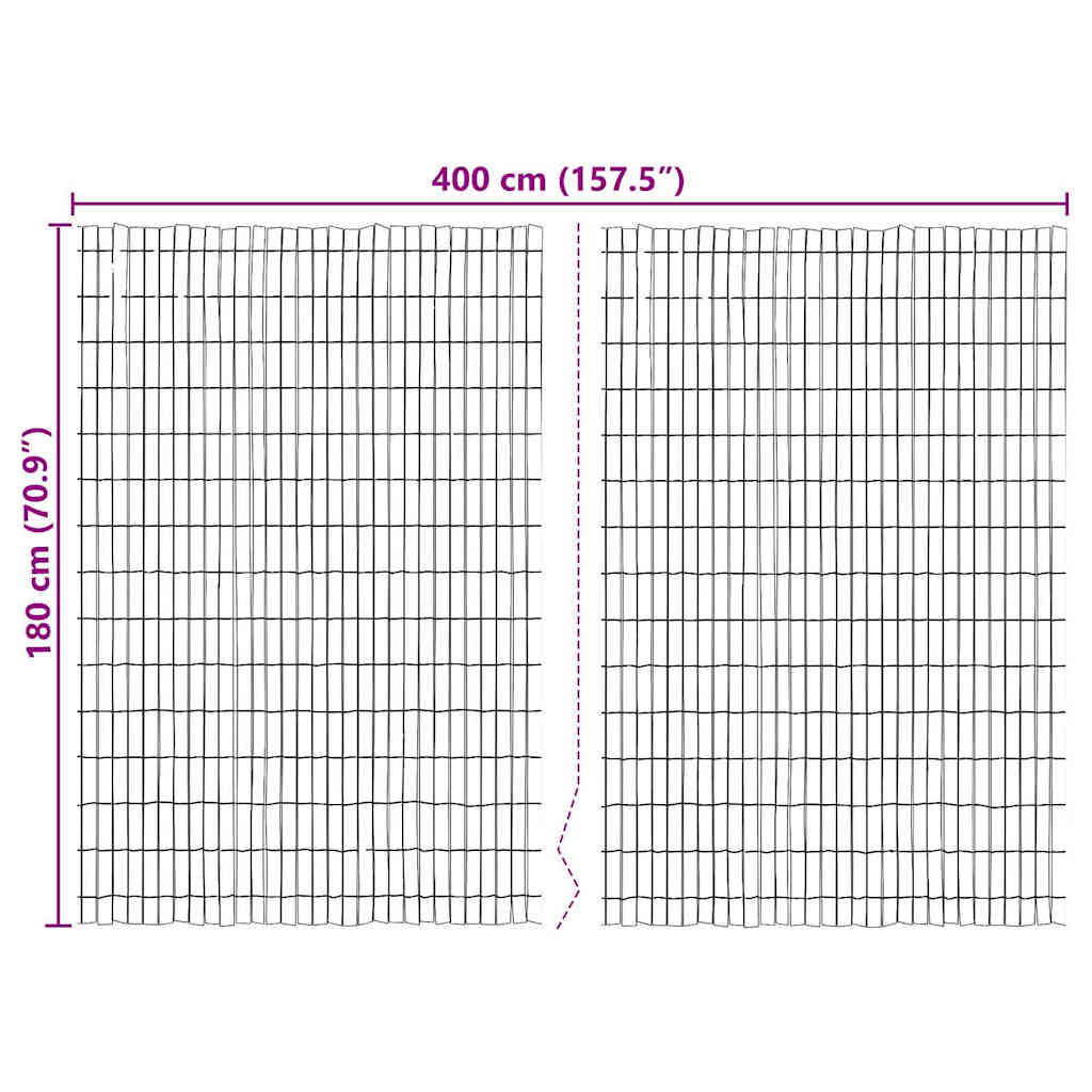 Recinzione in corteccia Marrone 400 x 180 cm Corteccia