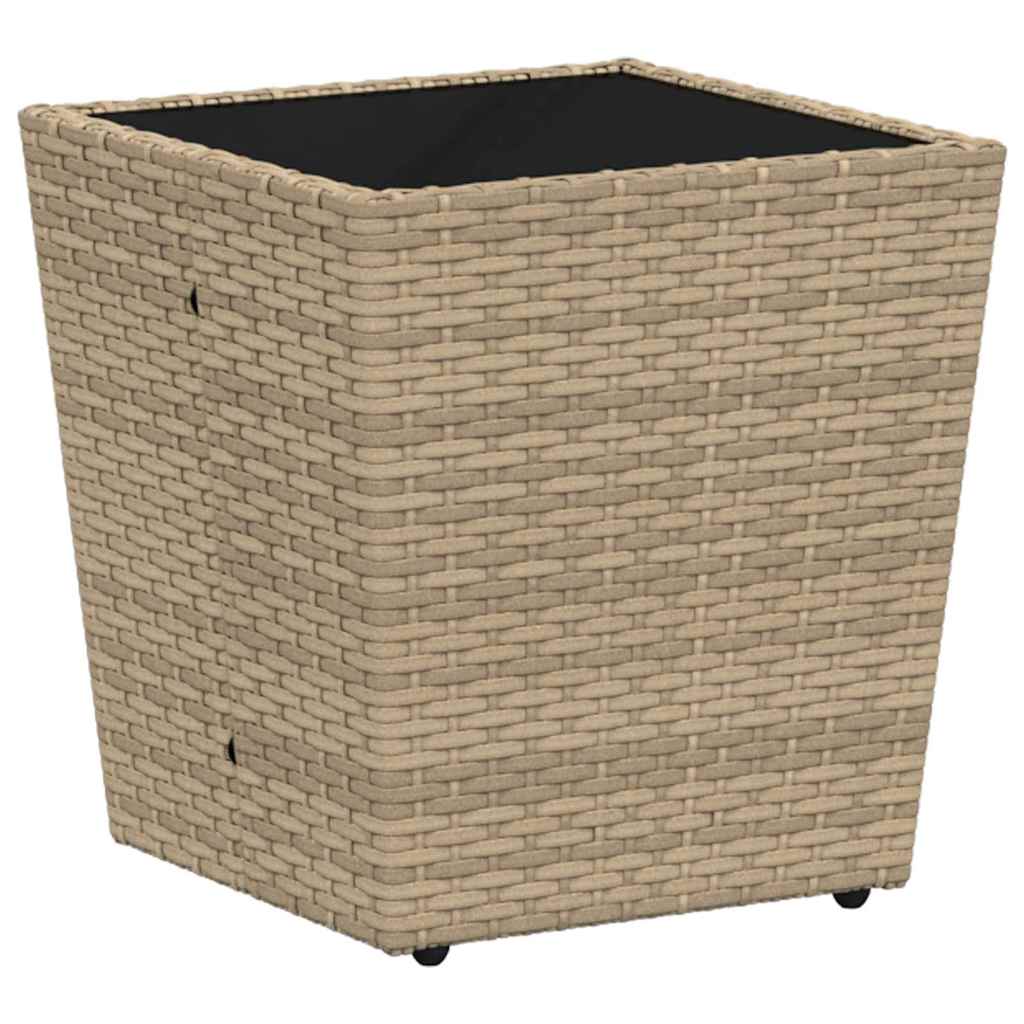 Set Bistro da Giardino 3 pcs Beige Poly Rattan