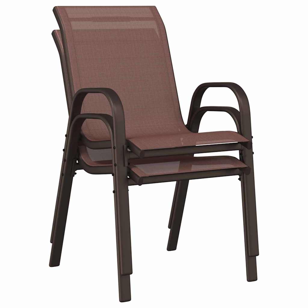 Set Bistro da Giardino 3 pcs Marrone Acciaio | homemem39