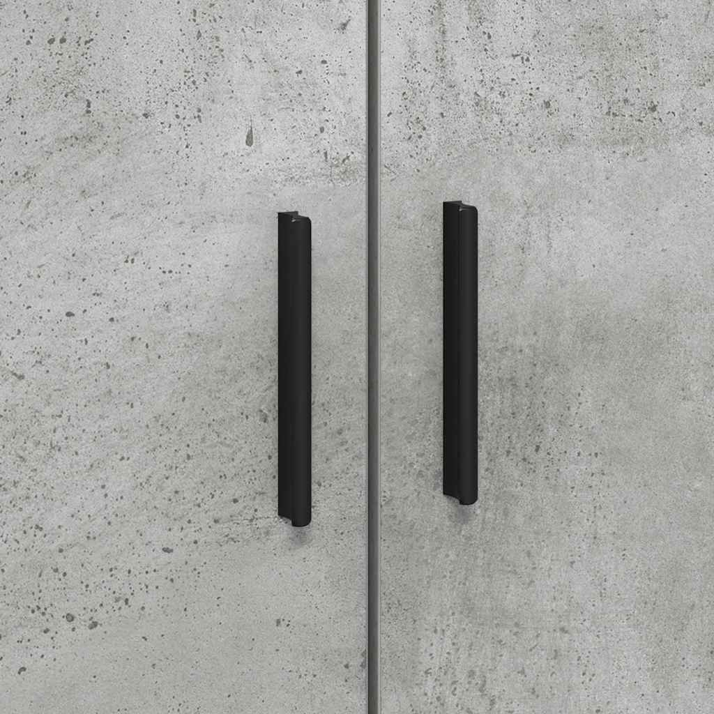 Struttura letto con contenitore Grigio cemento 100 x 200 cm - homemem39