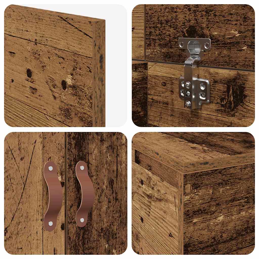 Struttura letto con contenitore Legno vecchio 100 x 200 cm | homemem39