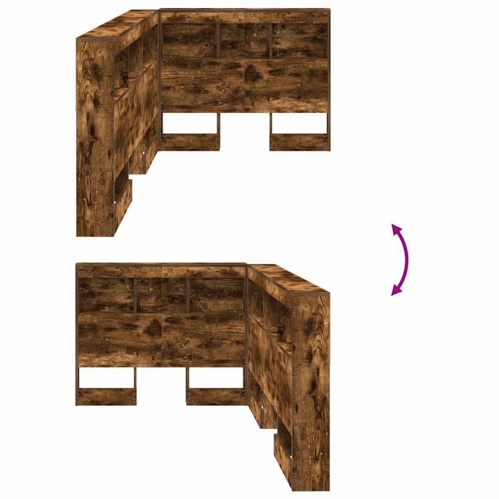 Testata contenitore Rovere fumé 90 cm Legno multistrato