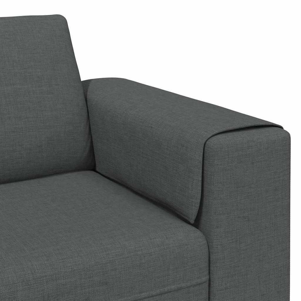 Set di divani Grigio scuro Tessuto