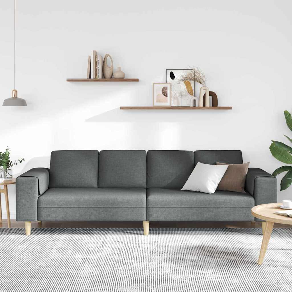 Set di divani Grigio scuro Tessuto