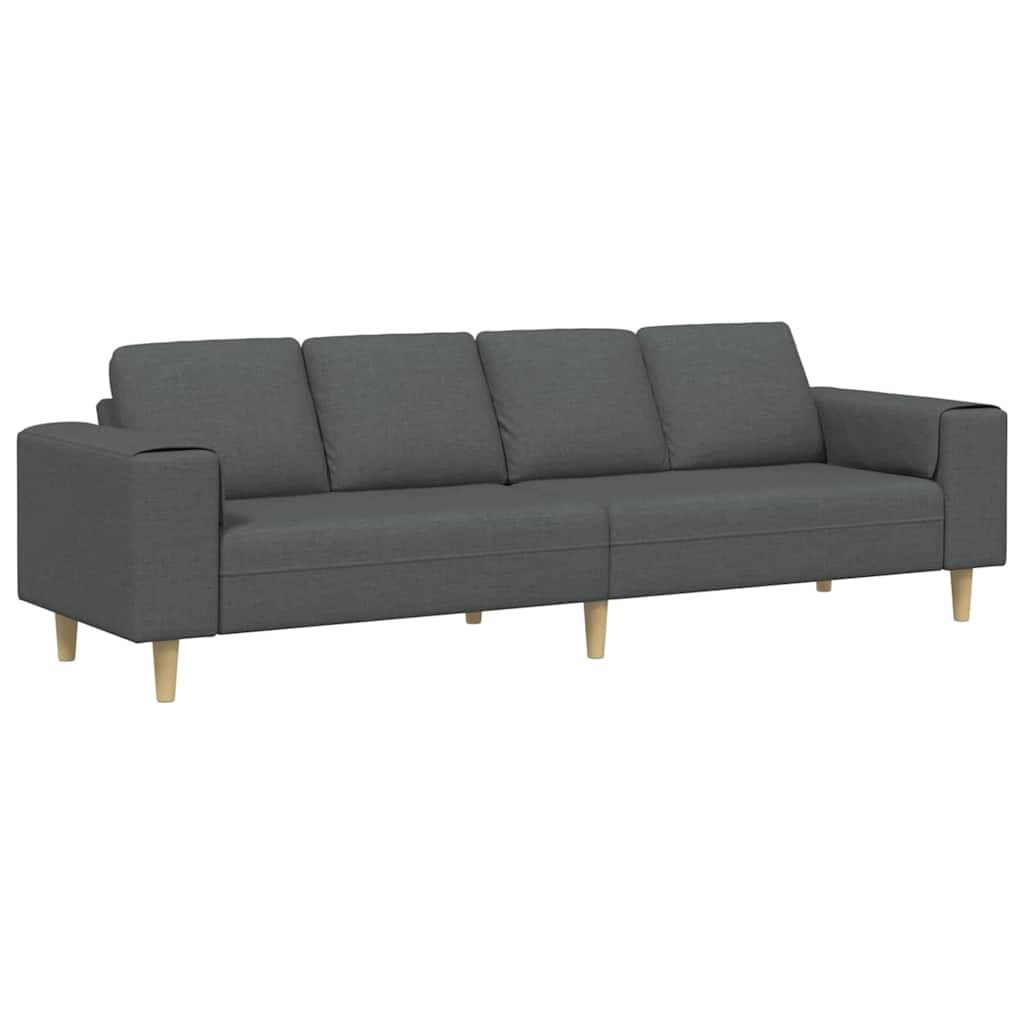 Set di divani Grigio scuro Tessuto