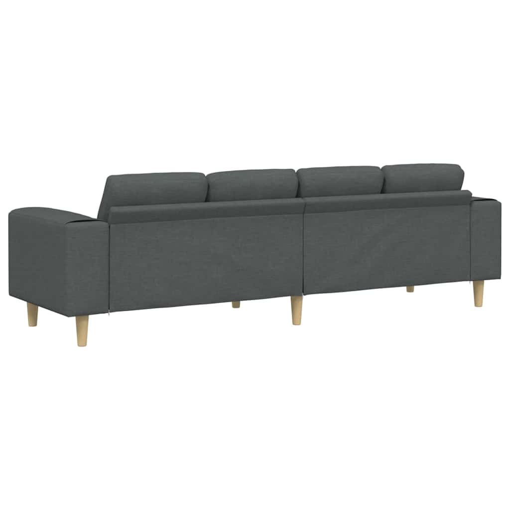 Set di divani Grigio scuro Tessuto