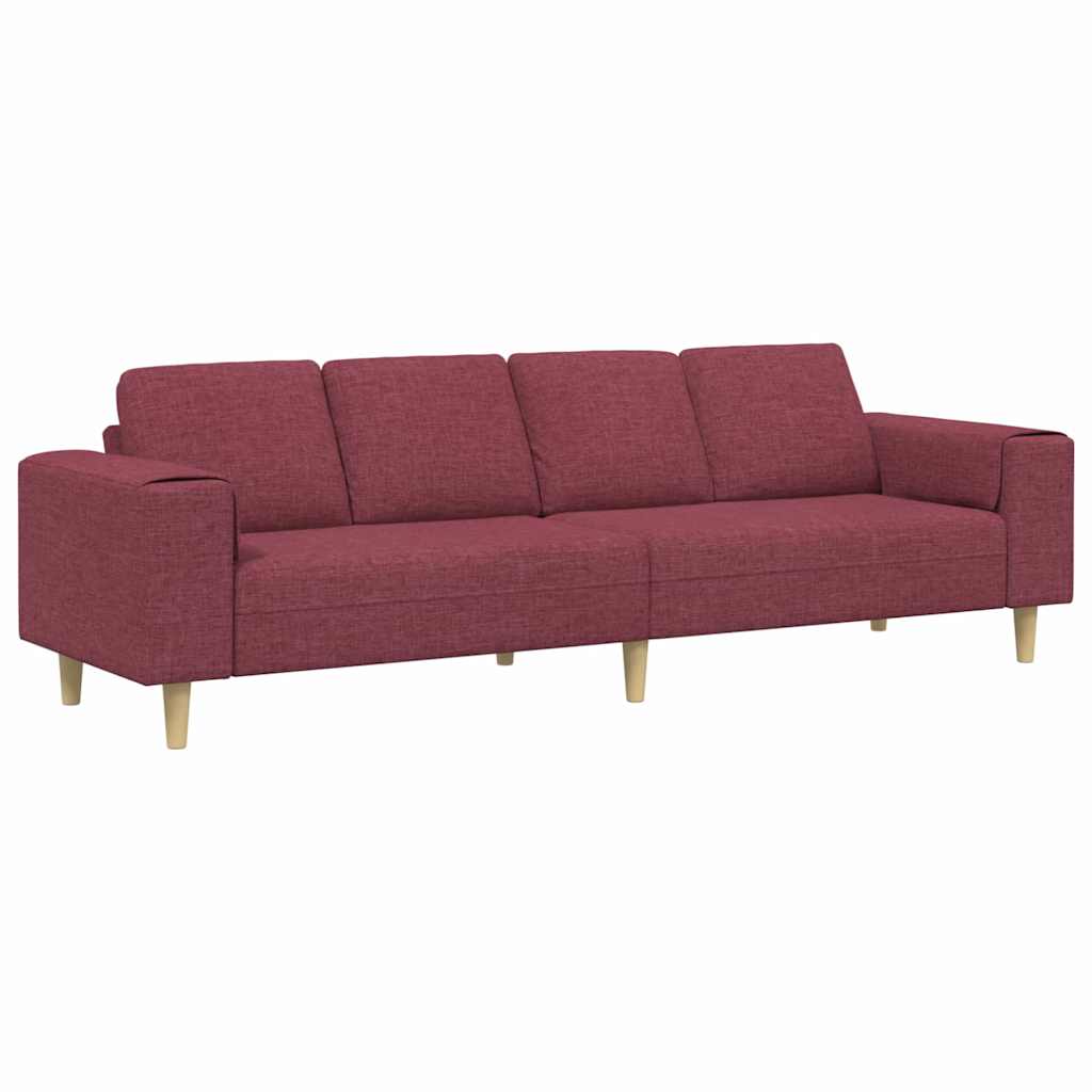 Set di divani Rosso vino Tessuto