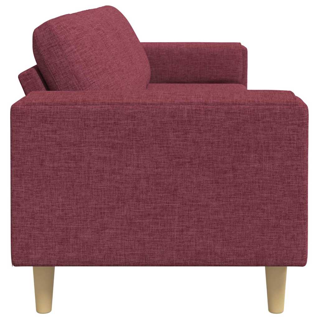 Set di divani Rosso vino Tessuto