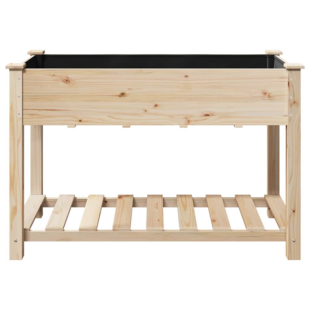 Vaso da giardino con lo scaffale Beige 115 x 59 x 76.5 cm