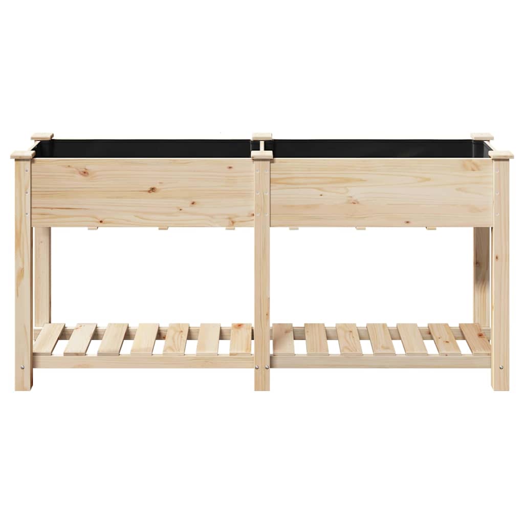 Vaso da giardino con lo scaffale Beige 161 x 43 x 76.5 cm