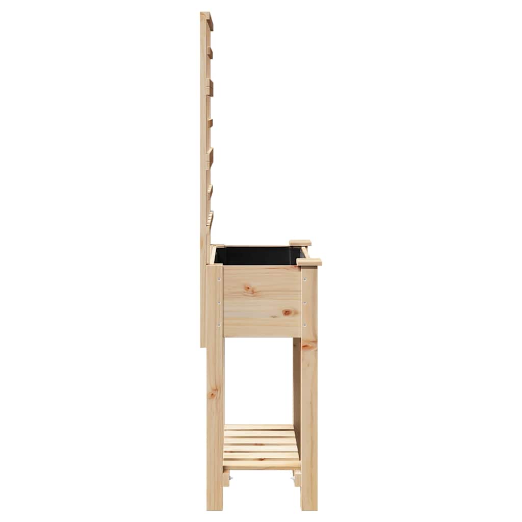 Vaso da giardino con lo scaffale Beige 71 x 38 x 152 cm