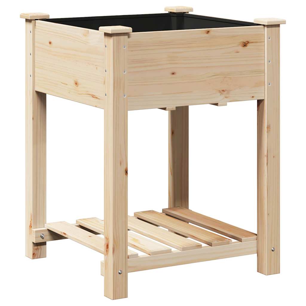Vaso da giardino con lo scaffale Beige 60.5 x 60 x 76.5 cm
