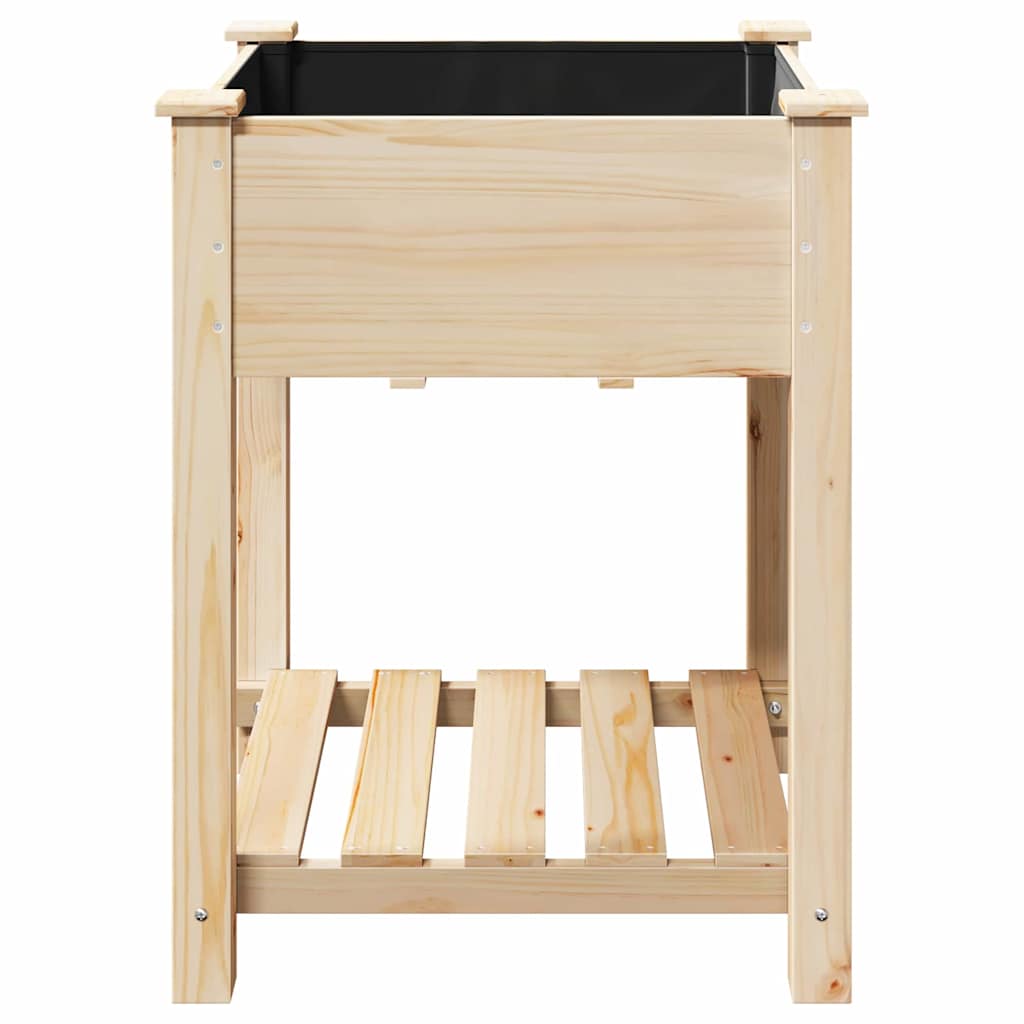 Vaso da giardino con lo scaffale Beige 60.5 x 60 x 76.5 cm