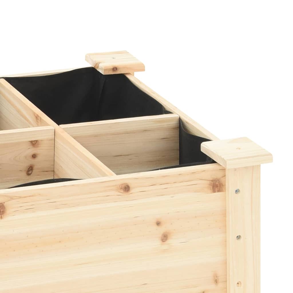 Vaso da giardino con lo scaffale Beige 161.5 x 45 x 76.5 cm