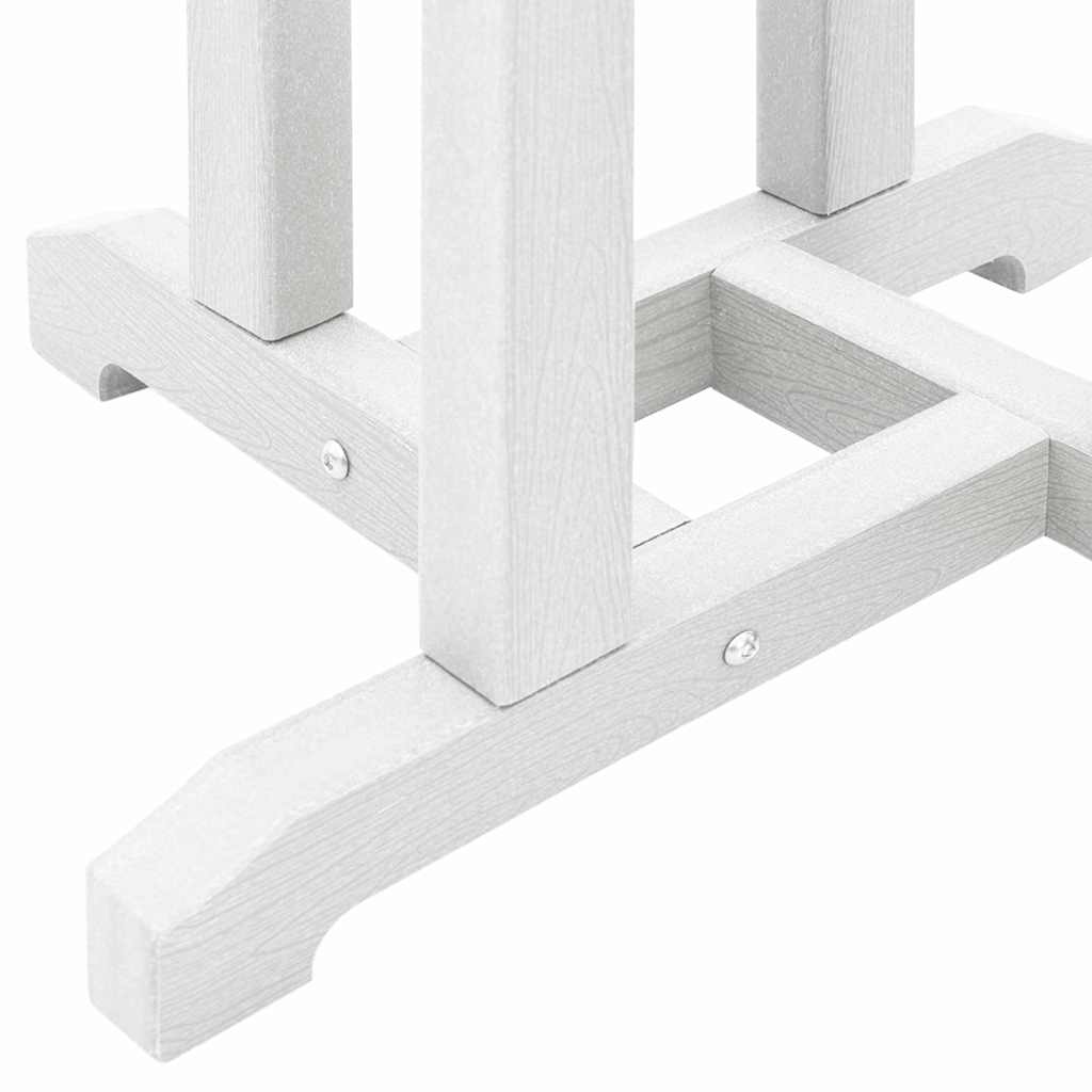 Set Bar da Giardino 3 pcs Bianco HDPE | homemem39