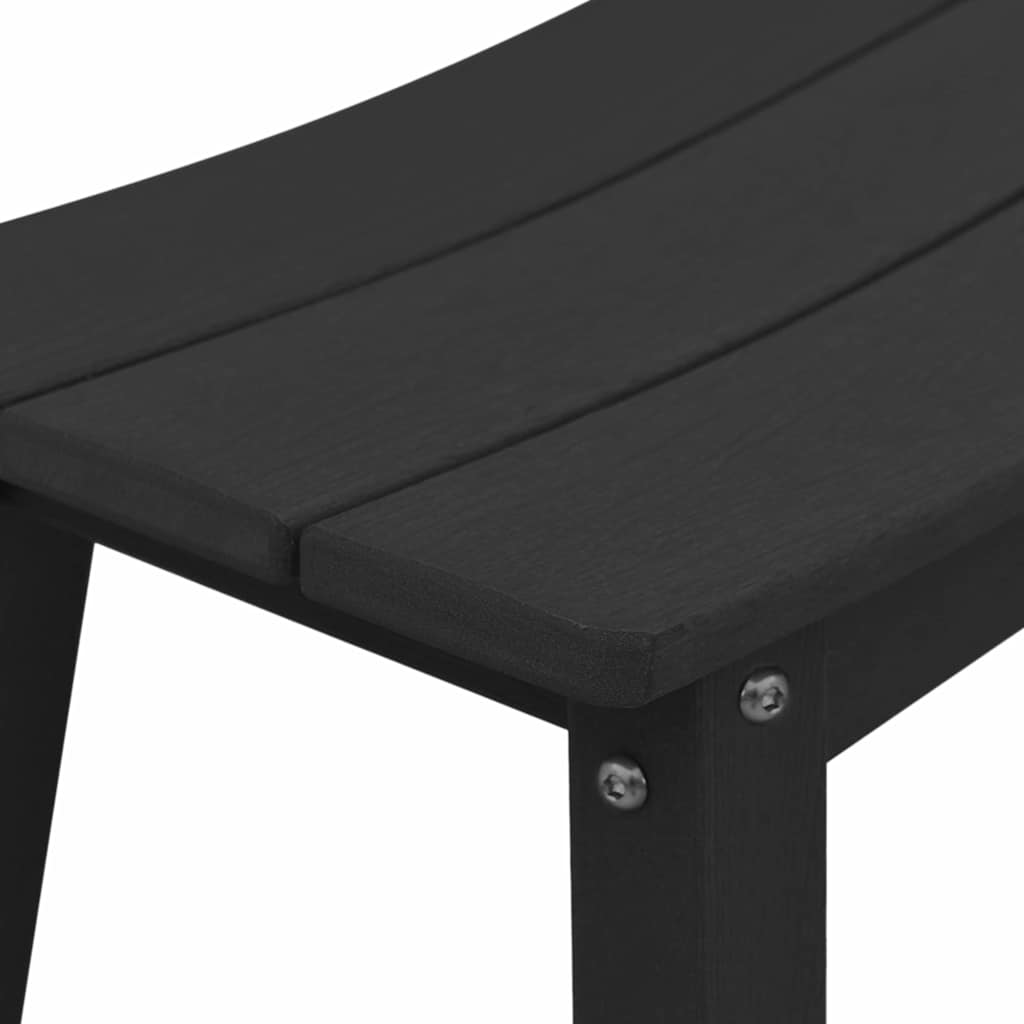 Set Bar da Giardino 4 pcs Nero HDPE