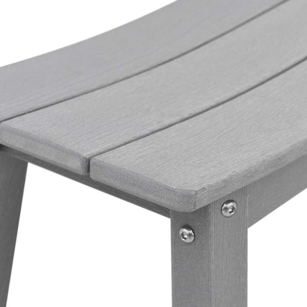 Set Bar da Giardino 6 pcs Grigio chiaro HDPE
