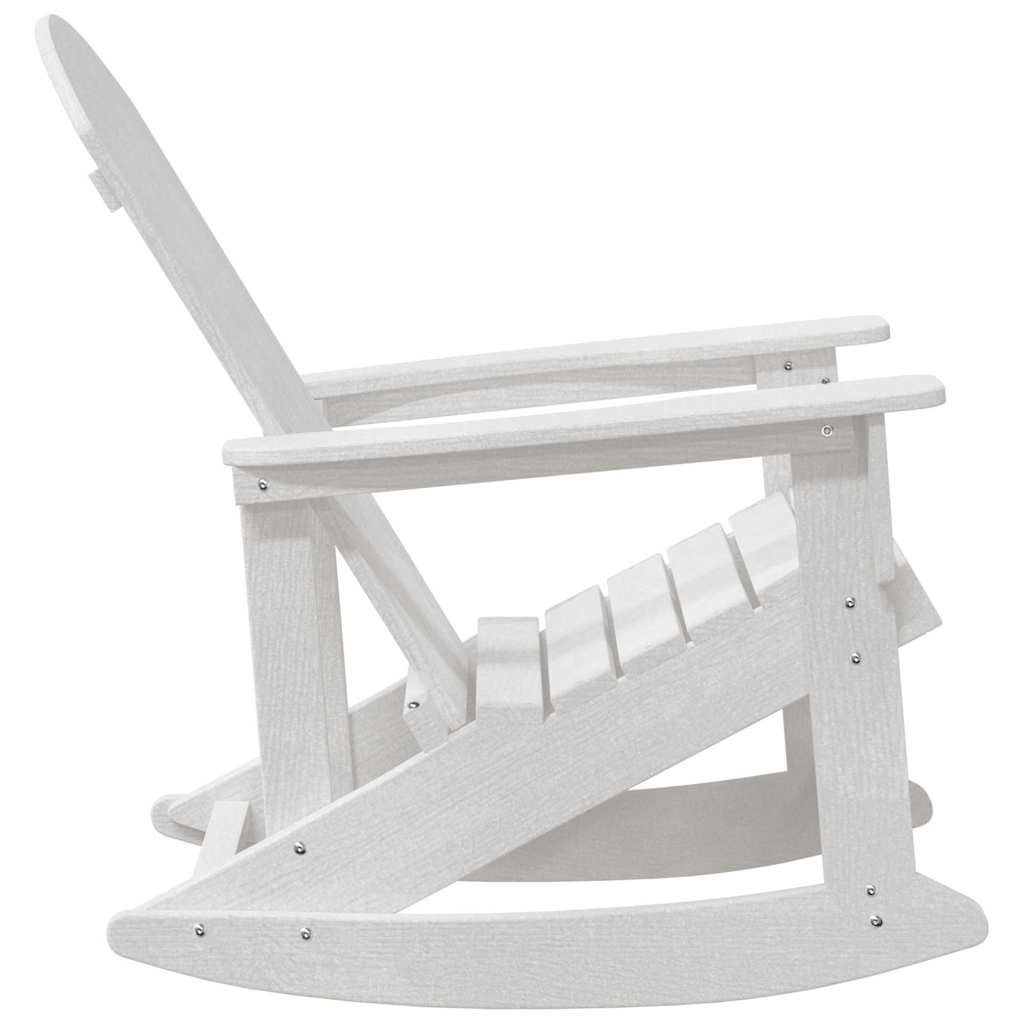 Sdraio Rocking Adirondack 2 pcs Bianco HDPE