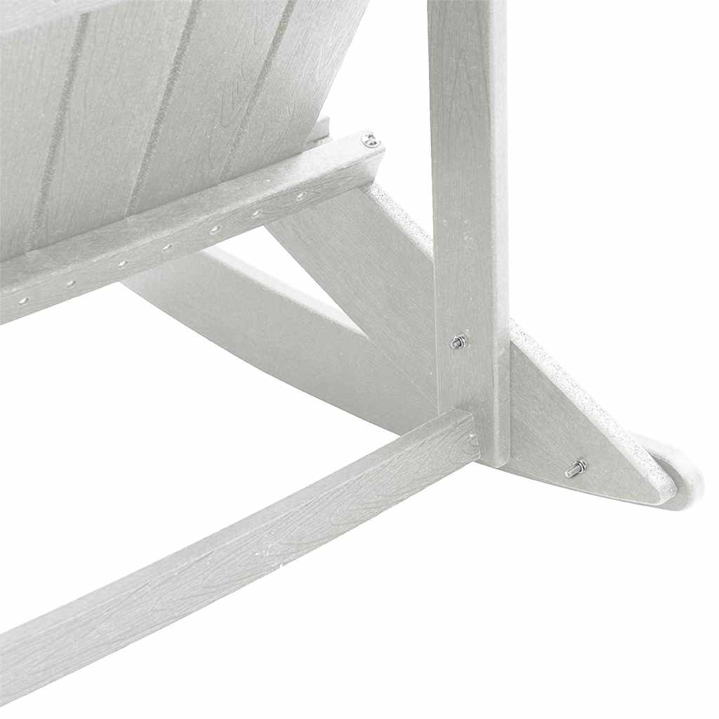Set Lounge da Giardino 3 pcs Bianco HDPE