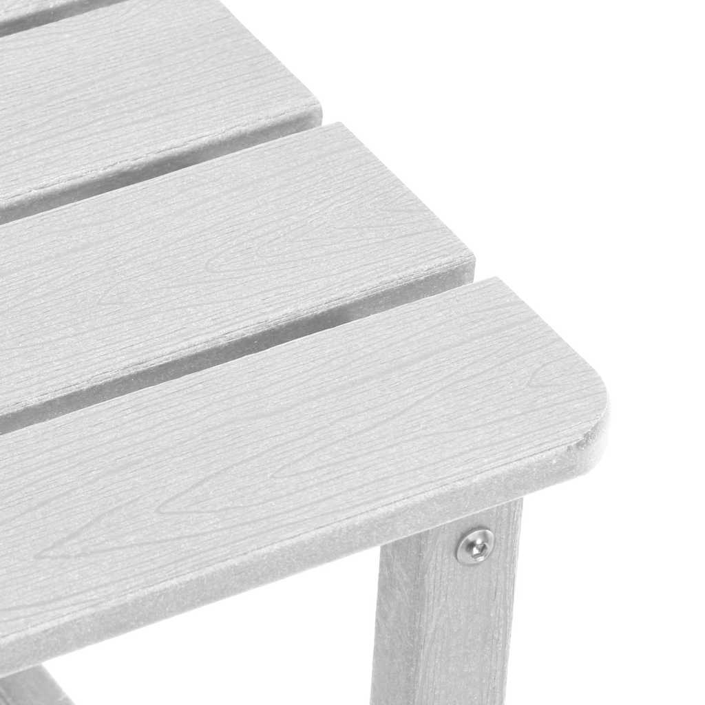 Set Lounge da Giardino 3 pcs Bianco HDPE