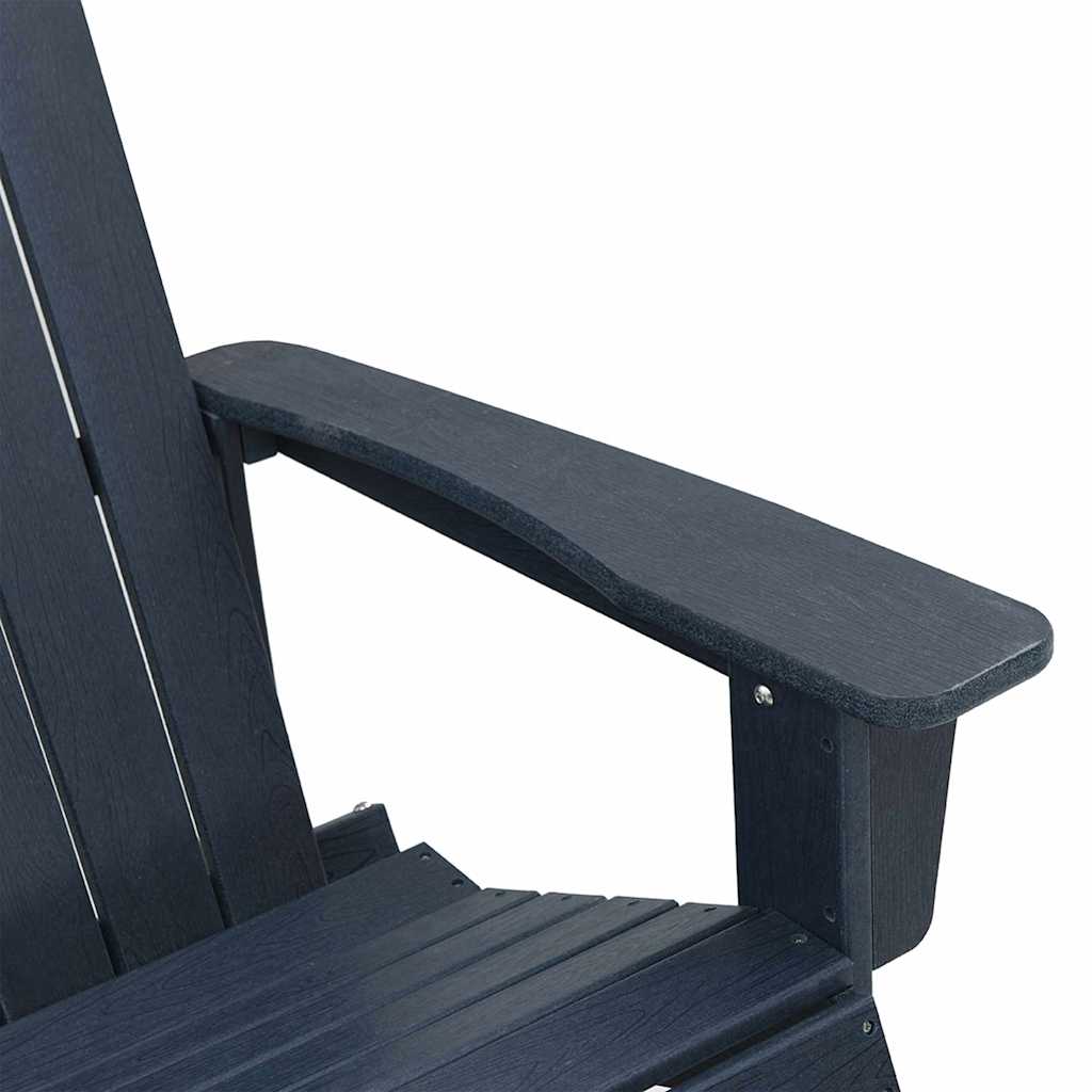 Set Lounge da Giardino 3 pcs Blu marino HDPE